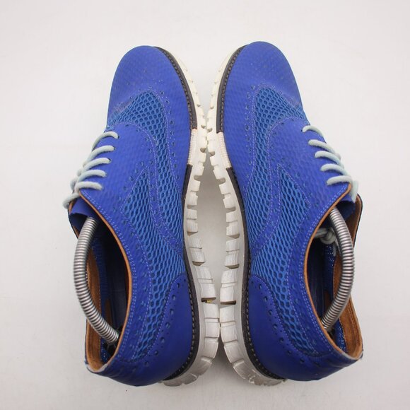 Cole Haan Men's 10 M Zerogrand Stitchlite Blue Marlin Wingtip Oxford C20022 - Picture 6 of 9